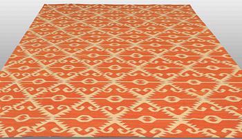 A CARPET, flat weave, around 301 x 263 cm.