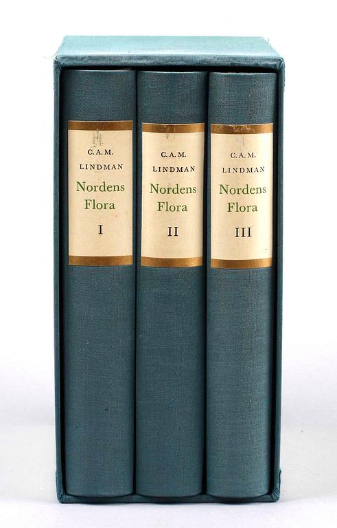BOK, 3 vol, C A M Lindman, Nordens flora, Wahlström & Widstrand Stockholm 1964.