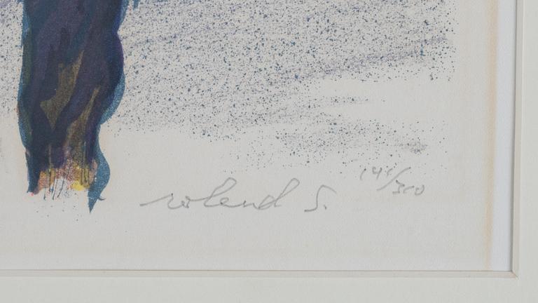 Roland Svensson, färglitografi, signerad 141/360.