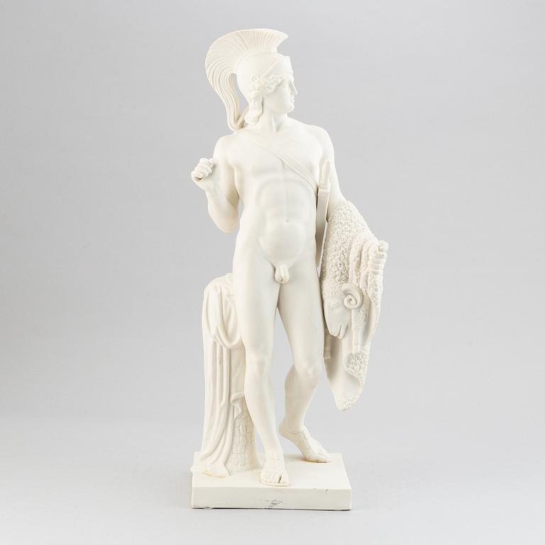 A parian sculptur depicting Jason and the golden fleece, Gustavsberg, 1901.