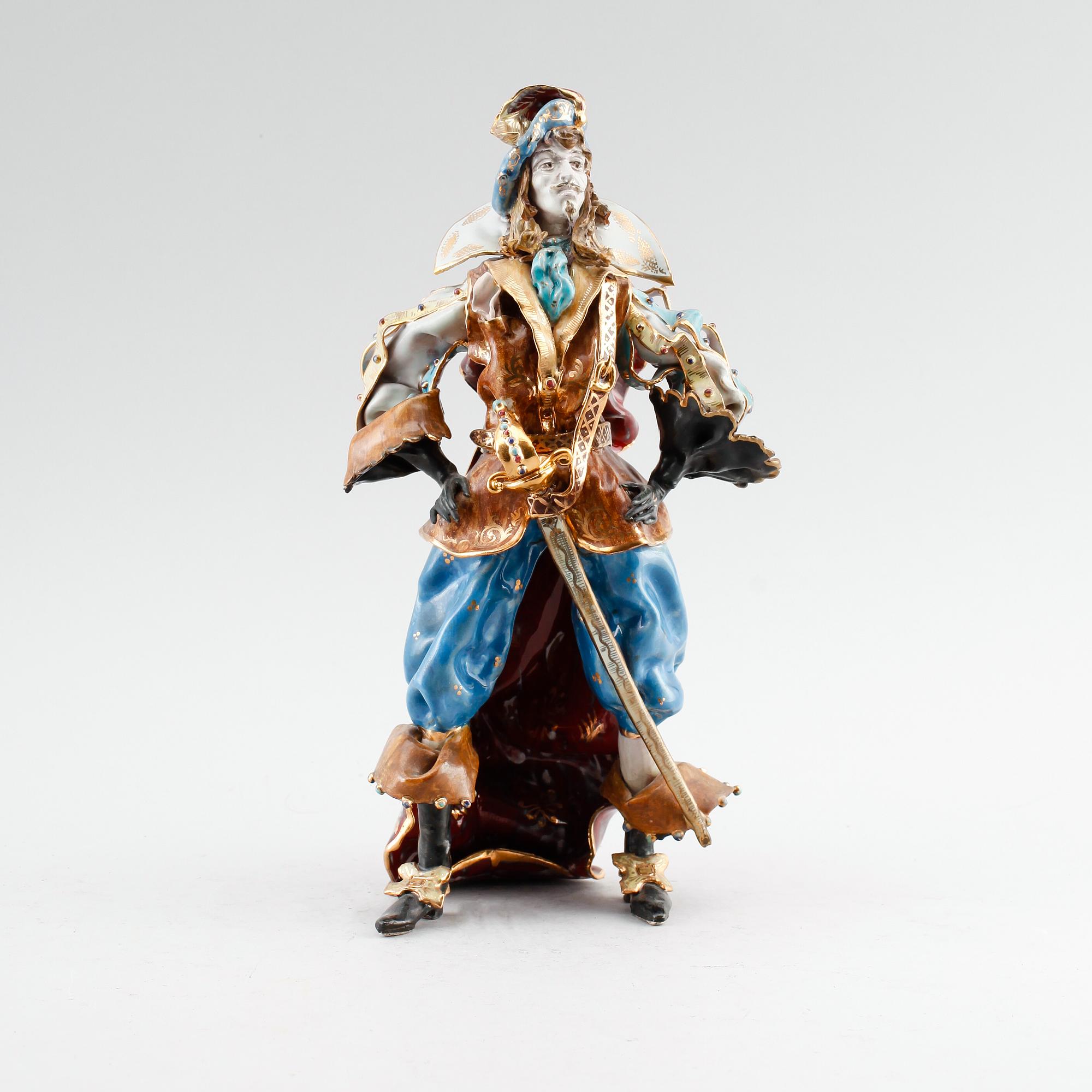 FIGUR, keramik, Eugene Pattarino, signerad.