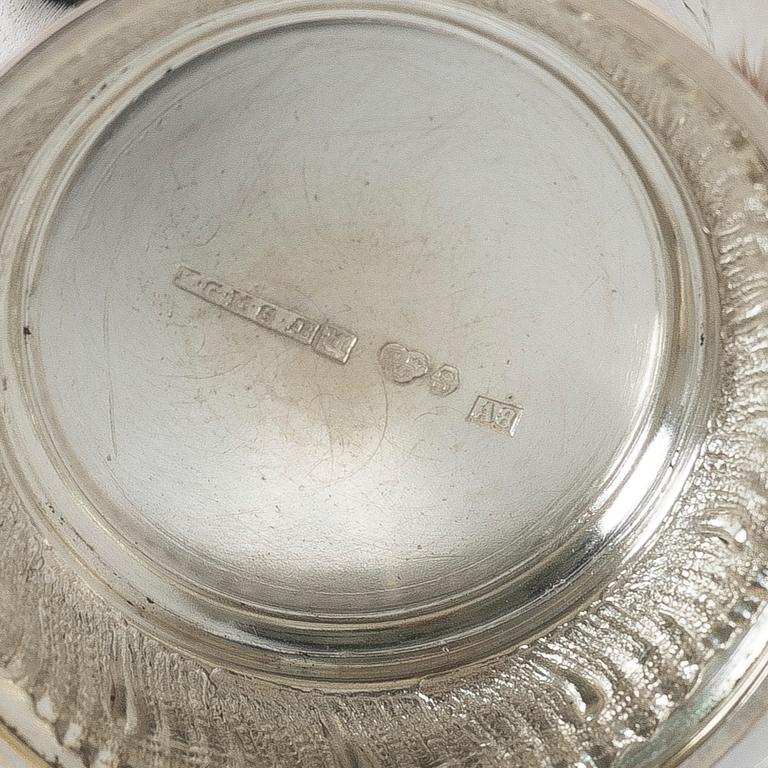 Four Swedish silver beakers, including mark of M Lysell, Trelleborg 1929.