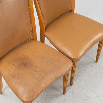 Six SCandinavian Modern chairs, 1940's.