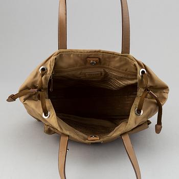 Prada, a nylon handbag.
