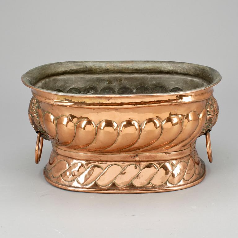 VINKYLARE, koppar, barockstil, 1800/1900-tal.