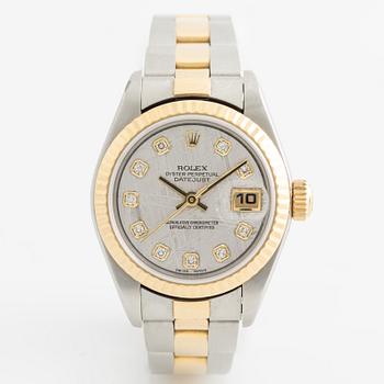 Rolex, Oyster Perpetual, "Meteorite Diamond Dial", Datejust, armbandsur, 26 mm.