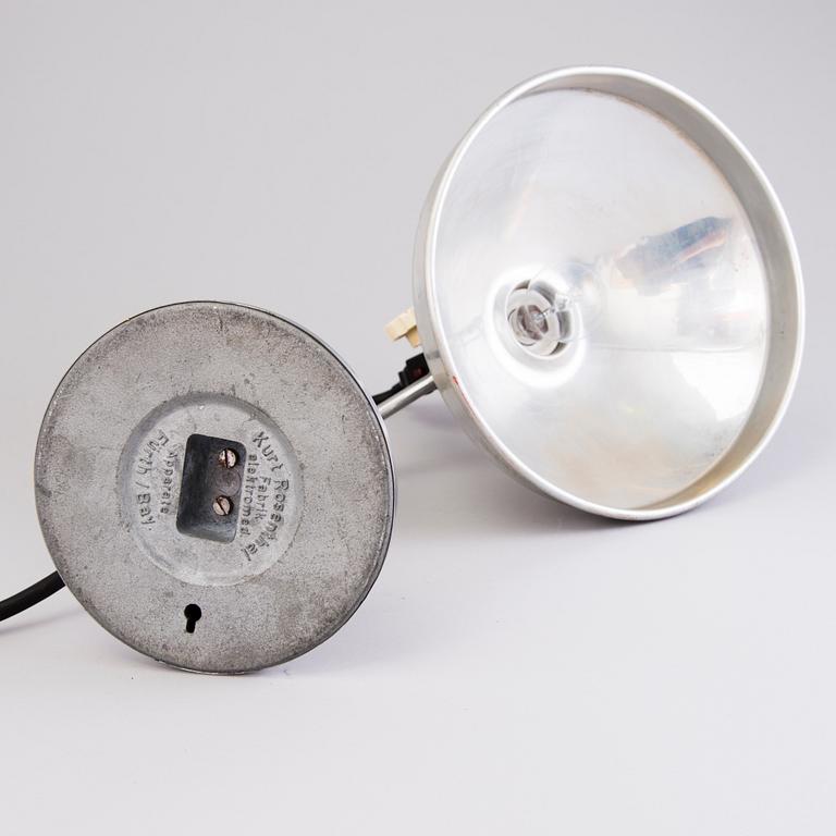 KURT ROSENTHAL, a mid 20th century infrared heater / table lamp.