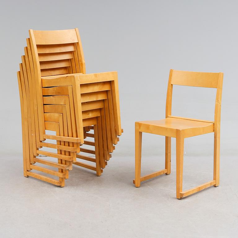 STOLAR, 7 st, "Orkesterstol", Sven Markelius, 1900-talets mitt.