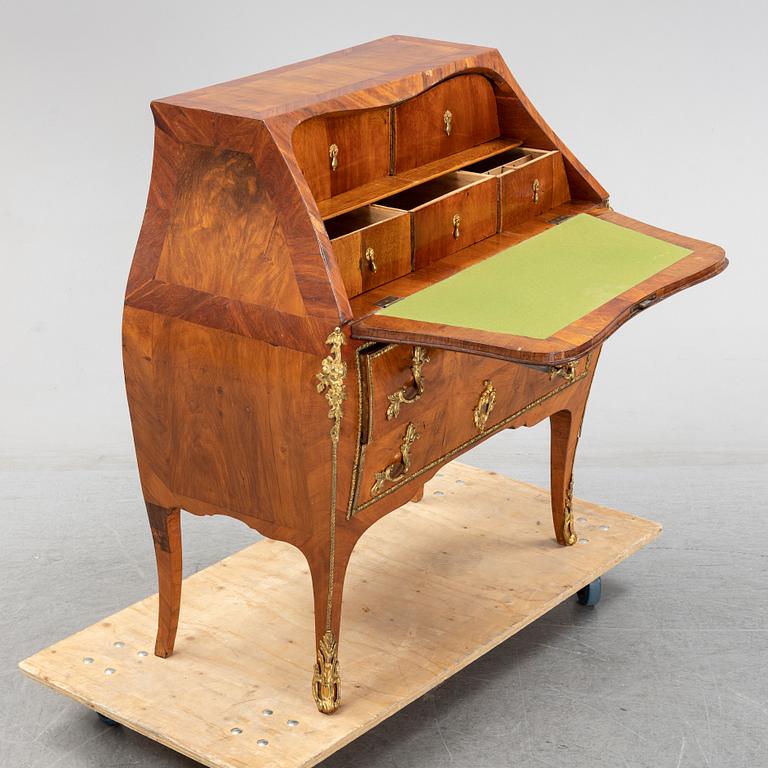 An 18th century Swedish Rococo  secretaire attributed to Christian Gotthard Wilkom (master in Stockholm 1763-65 (69).