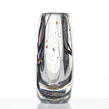 Vicke Lindstrand, a glass vase "Autumn", Kosta 1950s/60s.