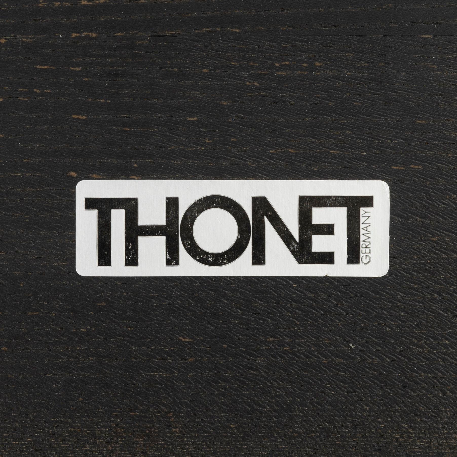 Coffee table and a pair of side tables, Thonet,.