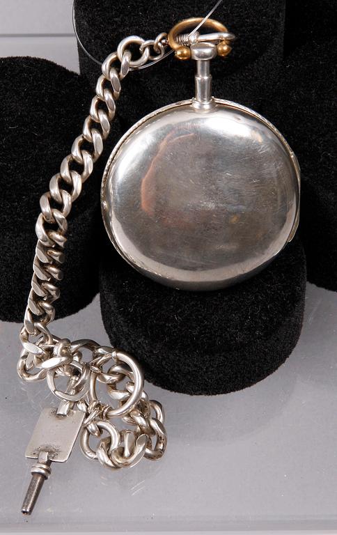 FICKUR, silver, Nordeuropa, tidigt 1800-tal.