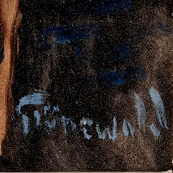 ISAAC GRÜNEWALD, olja på pannå. Sign.