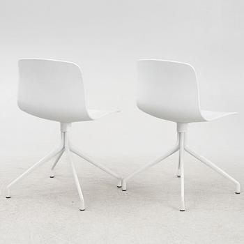 Hee Welling & Hay, a set of six model 'AAC 10' chairs, Denmark.