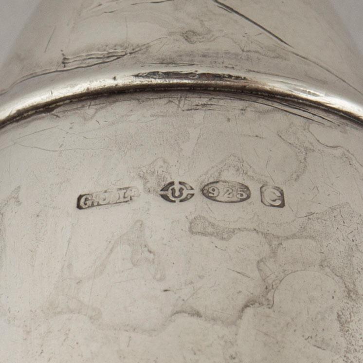 GUNDORPH ALBERTUS, ströare, 4 st, sterlingsilver, Georg Jensen, Danmark, olika stpl 1920-tal-1954.