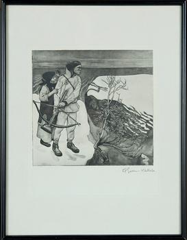 Akseli Gallen-Kallela,  "Joukahainens hämnd".