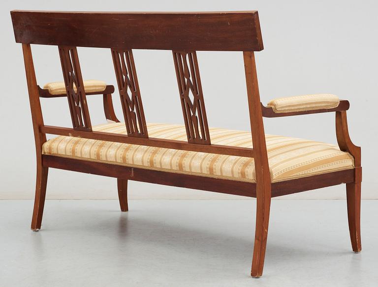 SALONGSGRUPP, 6 delar, empire-stil, 1900-talets början.