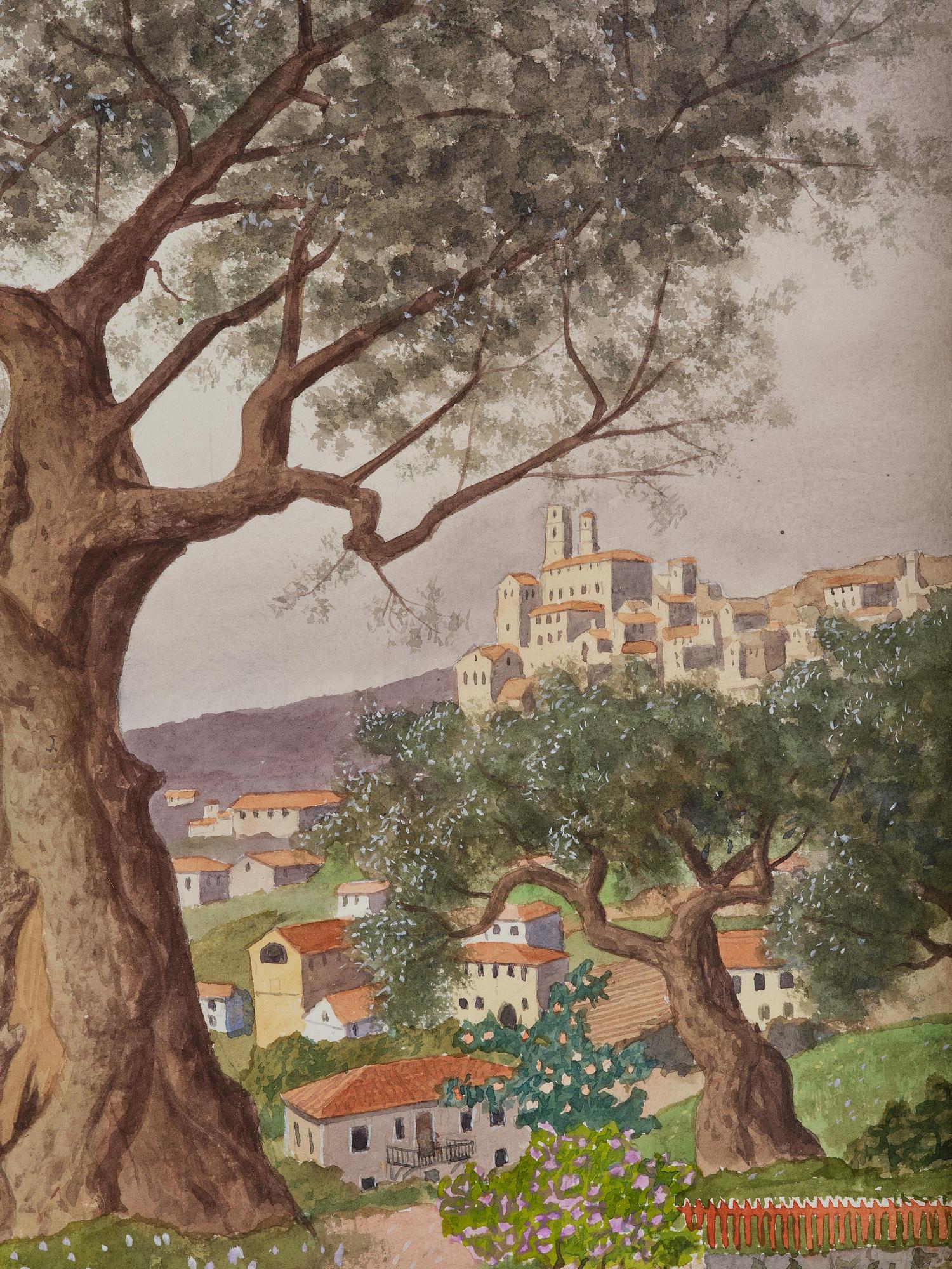 Oskar Bergman, View from Grasse.