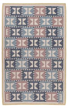 307. Anna-Greta Sjöqvist, a carpet, flat weave, c. 225 x 151 cm, signed AGS.