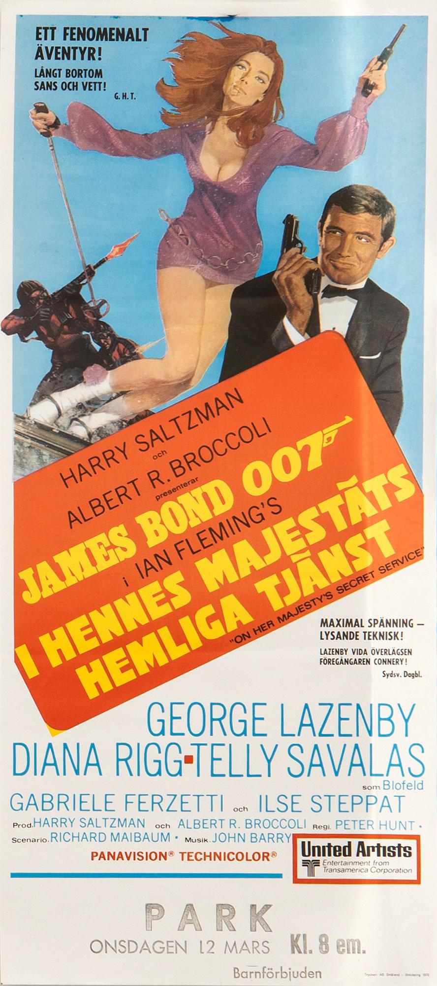 Filmaffischer, 3 st, James Bond.