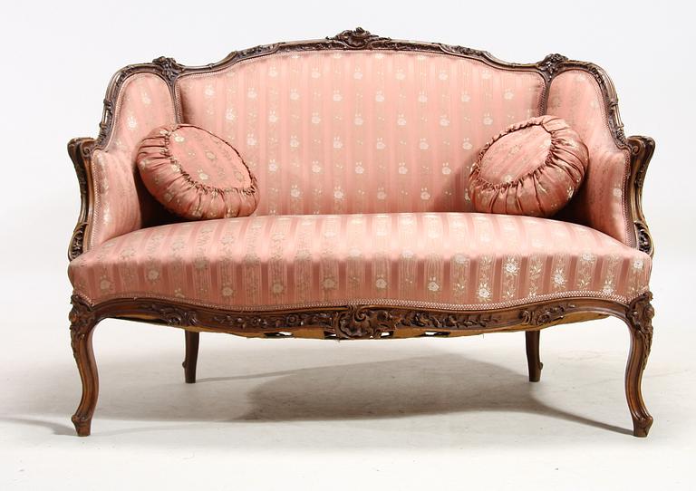 SOFFA, rokokostil, 1800-talets slut.