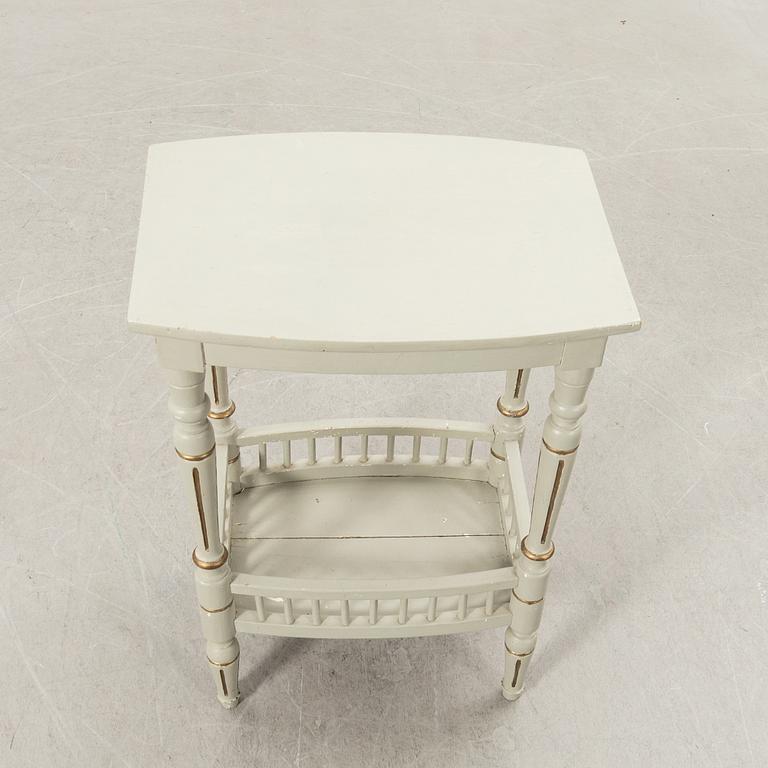 Chairs, a pair, and a table, new Rococo/new Renaissance around 1900.