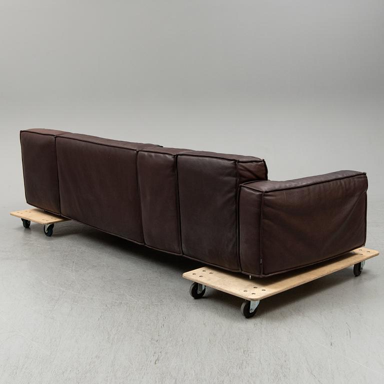 CLAESSON KOIVISTO RUNE, a leather covered 'Boxplay' sofa from Swedese.