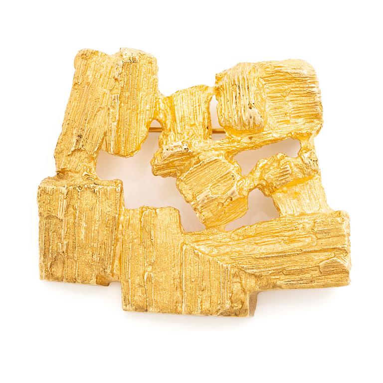 Björn Weckström, a brooch, 18K gold, Finland. For Lapponia.