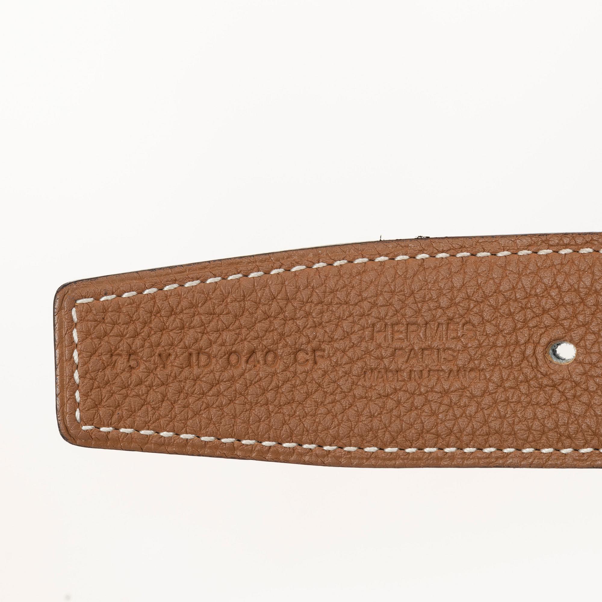 Hermès, skärp, "Constance", storlek 75, 2020.