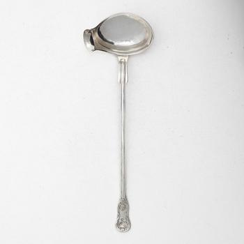 Gustaf Theodor Folcker, A Swedish silver soup ladle, mark of Gustaf Theodor Folcker, Stockholm 1855.