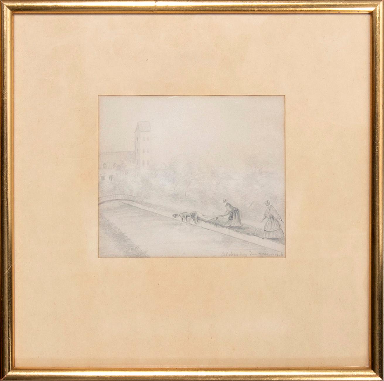 Prinsessan Eugénie, Pencil drawings, 2 pcs., 1840s.