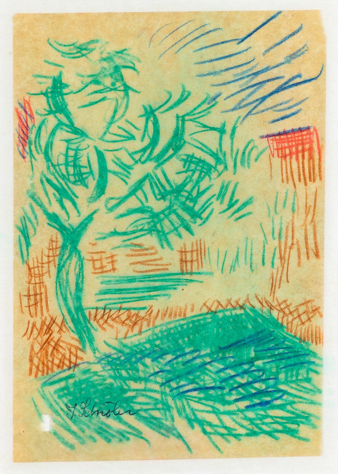 Inge Schiöler, Trädgård.