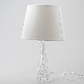 Carl Fagerlund, a pair of "RD-1477" glass table lamps, Orrefors, Sweden.