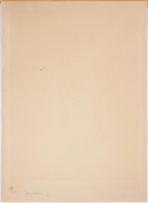 Serge Poliakoff, "Composition carmin, jaune, grise et bleue".