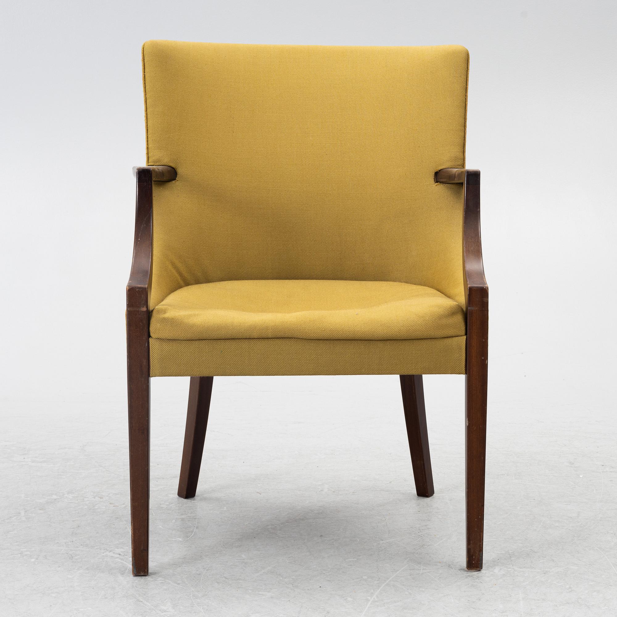 Armchair, C.B. Hansen, Denmark, mid-20th century.