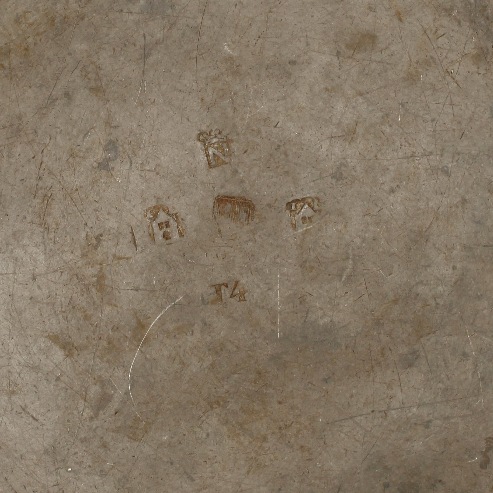 GRÖTSKÅL, tenn, Johan Lindwall, Nyköping 1849.