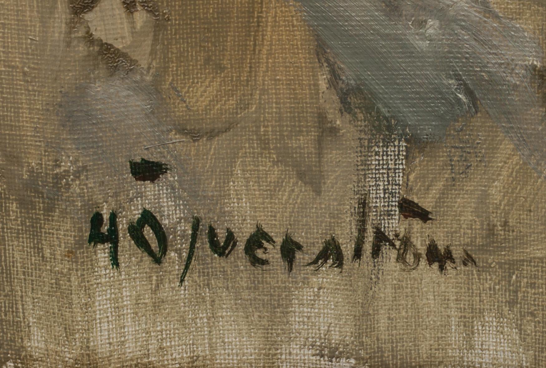 HUGO ÖFVERSTRÖM, olja på duk, signerad.