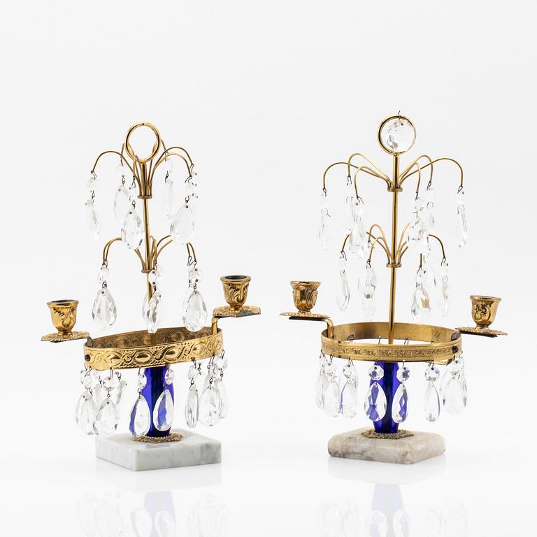 Table lamps, a pair 20th century.
