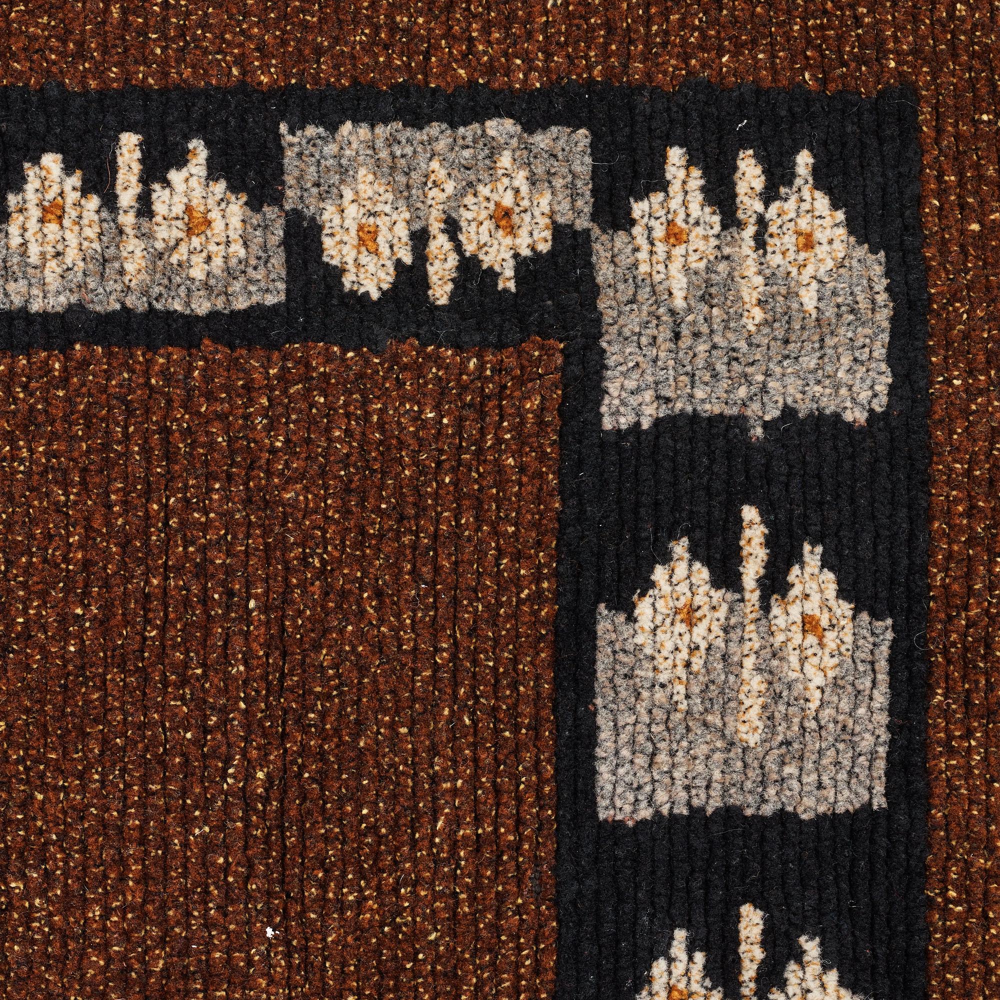 DAYBED BEDSPREAD/MATTO, woven in a pile  variant, ca 235,5 x 150,5 cm, a sewn on label at the back: A.F. 1934.