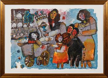 Theo Tobiasse · THEO TOBIASSE, färglitografi, signerad och numrerad 111/250.