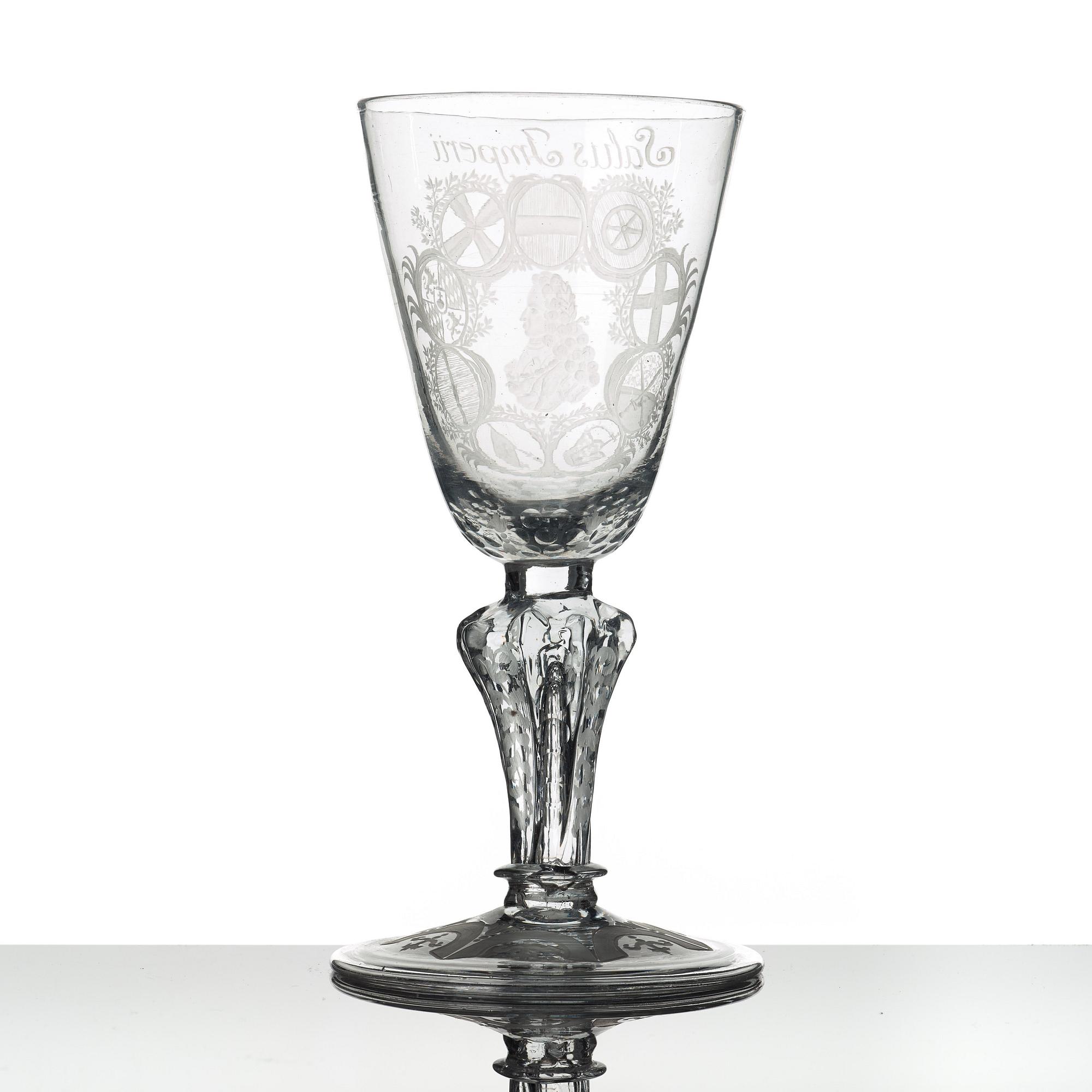 POKAL, glas. Tyskland, 1700-tal.