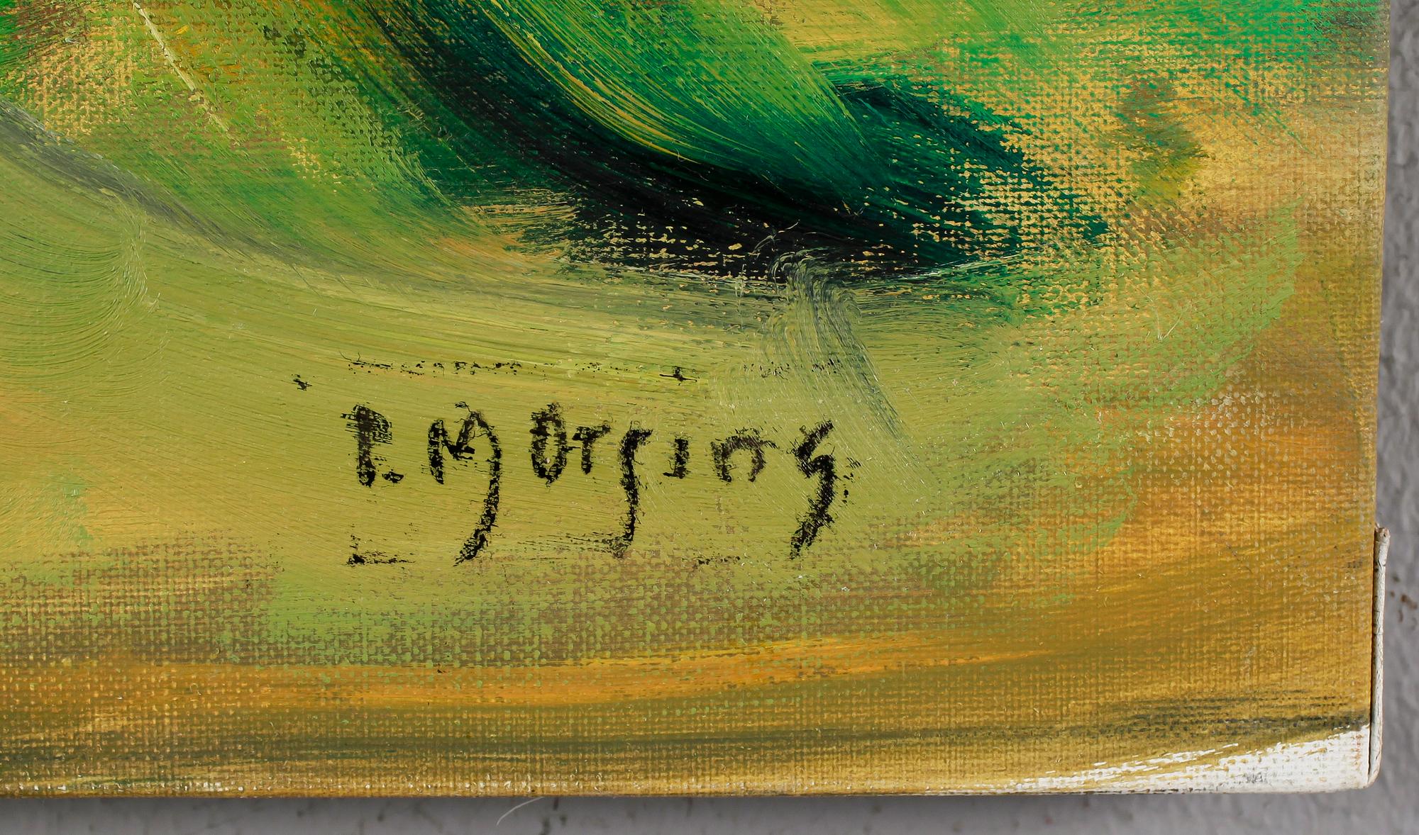 IVAR MORSING, oil on canvas, stamped signature.