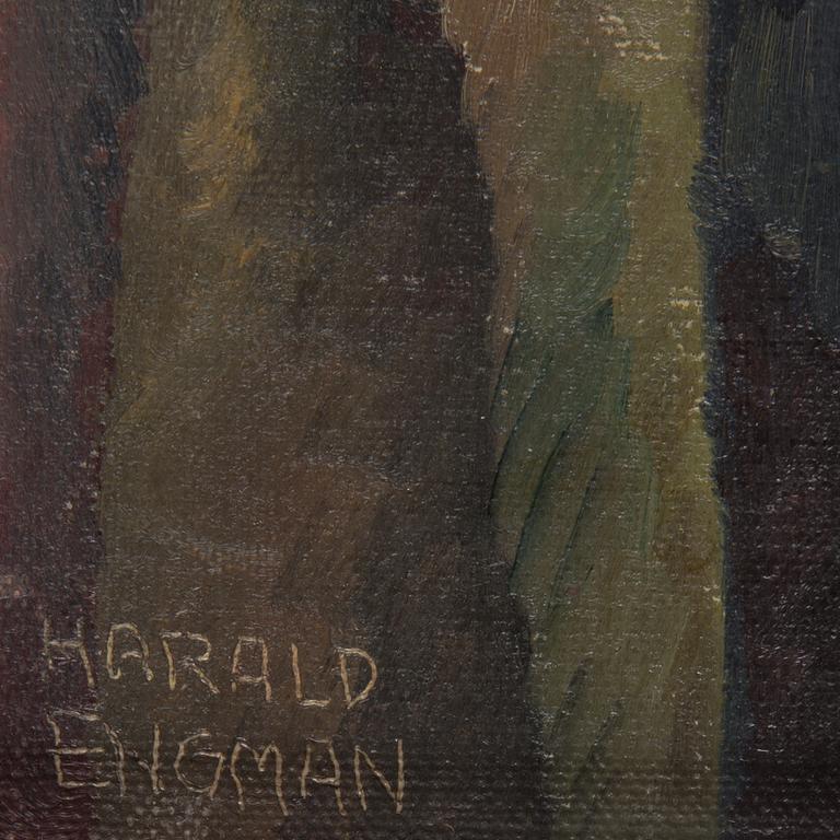 HARALD ENGMAN, oil on board, signed.