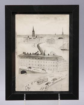 JOLIN, EINAR, ljustryck, sign och dat i trycket 1927.