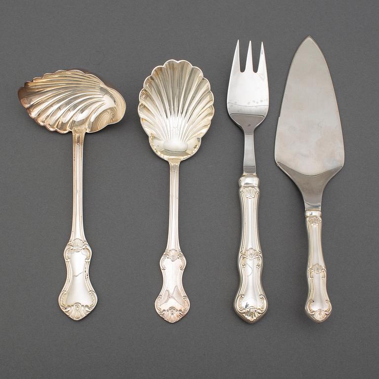 Four pcs of silver cutlery, 'Patricia', MEMA 1970's.