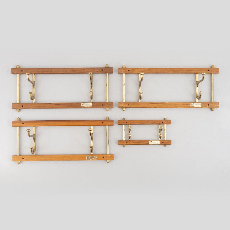 Clothes hangers, 4 pcs, "Decorative", Skoglund's Metal Foundry, Anderstorp, mid-20th century.