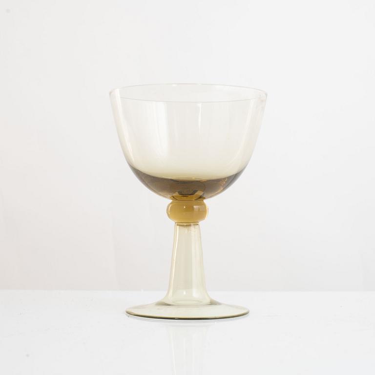 Josef Frank, glass service, 16 pieces, "Murano", produced by Björkhults Glasbruk for Firma Svenskt Tenn, 1950s.