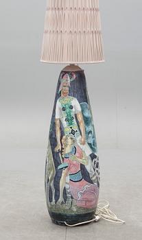 GOLVLAMPA, keramik, Marian Zawadzki, Tilgmans, 1950/60-tal.