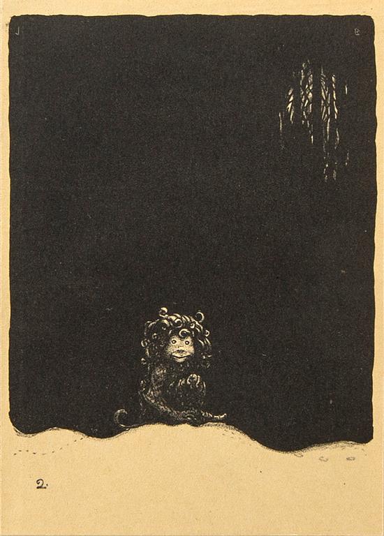 John Bauer, "Troll" tio litografier i mapp.