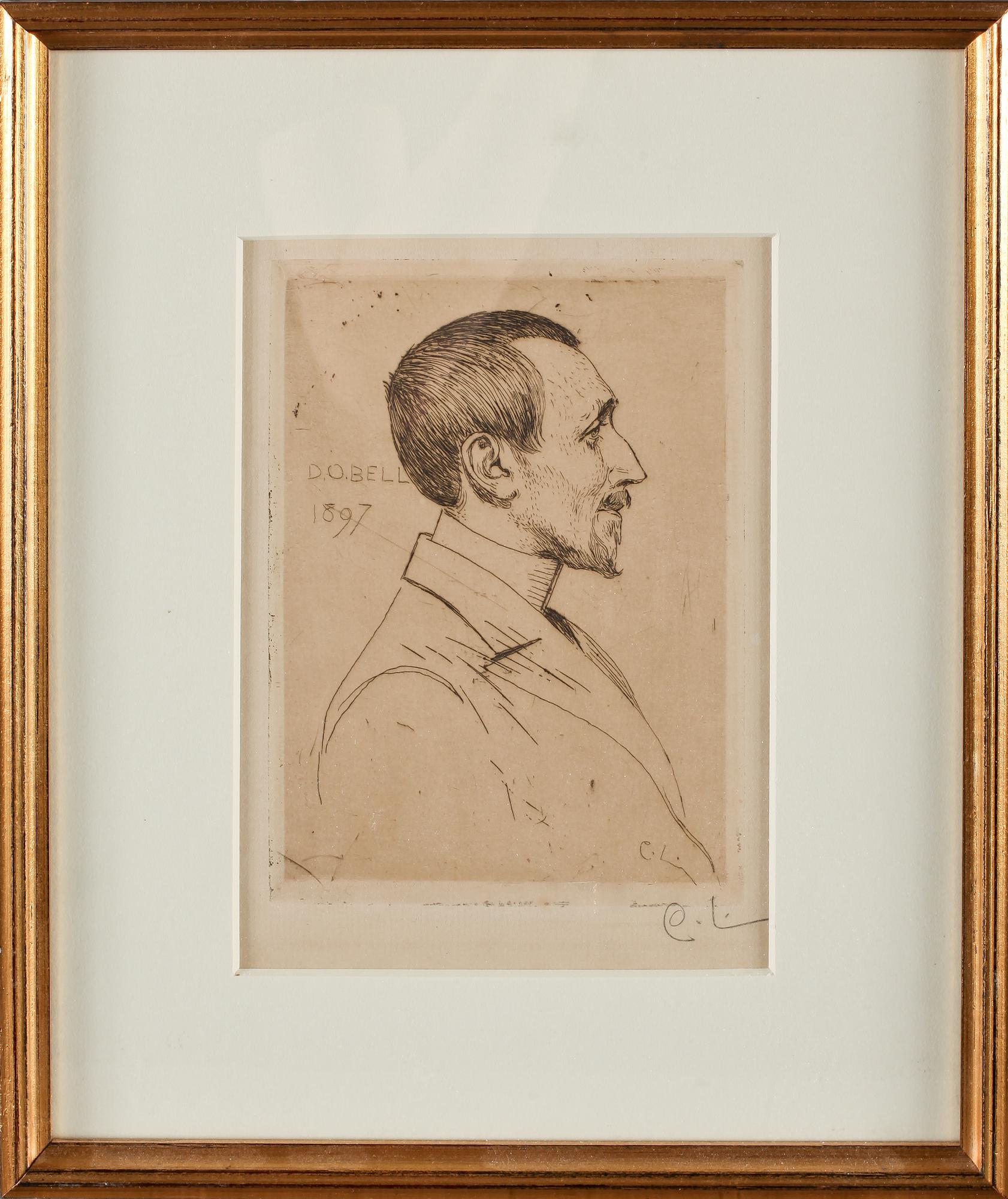 CARL LARSSON, etsning, monogramsignerad, daterad i plåten 1897.